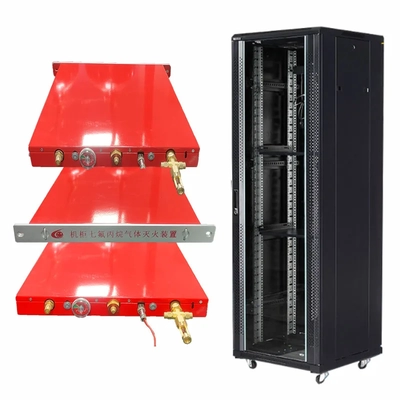 Clean Gas Rack Fire Suppression Unit Xingjin 1.15kg/L Filling Rate Environmentally Friendly