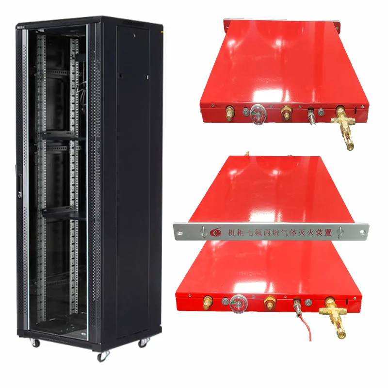 Red High Performance Rack Fire Suppression Unit For Industrial Fire Protection