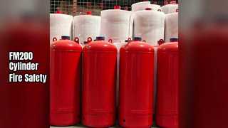 स्टील FM200 सिलेंडर आग दमन