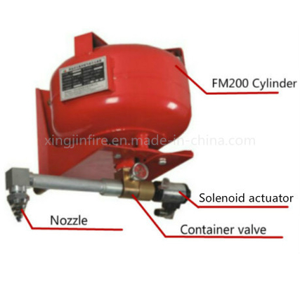 Efficient FM200 Fire Extinguishing System In Silver Customization High Safety