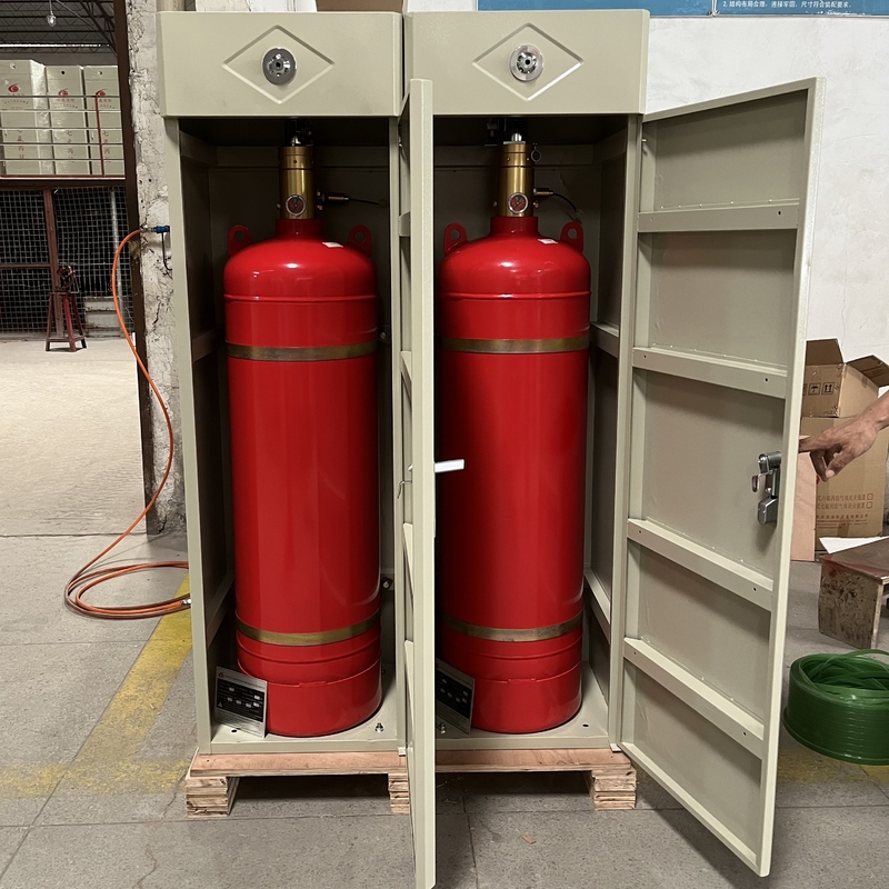 100L FM200 Cabinet Extinguisher W/ 2 Nozzles Swift Effective Fire Suppression Fire Extinguishing Agent